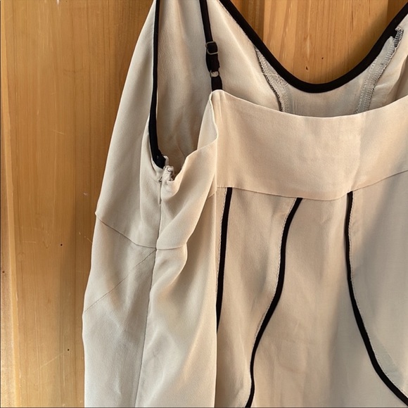 Silence + Noise Nude and Black Strappy Silk Camisole - Picture 5 of 5